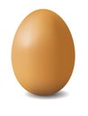 Illustation of brown egg Royalty Free Stock Photo