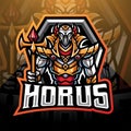 Horus esport mascot logo design