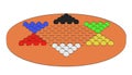 Illustraion of chinese checkers