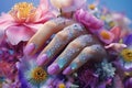 Illustrate the beauty of floralinspired nail art Royalty Free Stock Photo