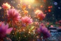 Illustrate the beauty of flower backgrounds in Royalty Free Stock Photo