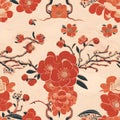 Fu and Shou Harmony with seamless pattern