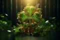 Illustrate the fusion of St Patricks Day symbols Royalty Free Stock Photo