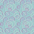 Illustrated abstract seamless background with spirals Royalty Free Stock Photo