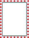 Illustrated apple border