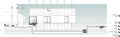 Architectural sectional elevation design illustration Royalty Free Stock Photo