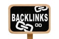 Illustrated Backlinks Sign Royalty Free Stock Photo