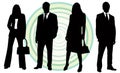 Illustrated business people