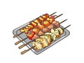 Illustrated Charms of Skewer Dishes