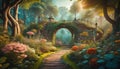 illustrated fantasy landscape