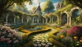 illustrated fantasy landscape