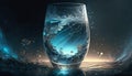 illustrated glass of water