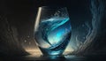 illustrated glass of water