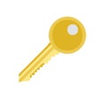 Illustrated Gold Key Design for Access and Security Concept Royalty Free Stock Photo
