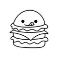 Illustrated Hamburger Yummy