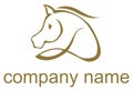 Illustrated horse logo