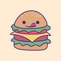 Illustrated Hot Dog SmileIllustrated Hamburger Yummy