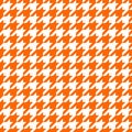 Orange hounds tooth design