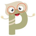 Illustrated Letter P Royalty Free Stock Photo