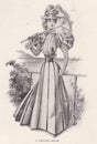 1896 The Illustrated London News Advertisment of a Lady`s Seaside Frock.