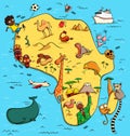 Illustrated Map of Africa