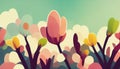 Minimal Pastel Spring Background
