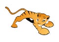 Illustrated orange tiger