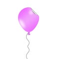 Illustrated pink balloon