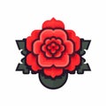 Illustrated Pixel Rose Design: Chinese Iconography With Herb Lubalin Influence