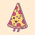 Illustrated Pizza Slice wink