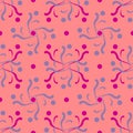 Illustrated seamless abstract background, color repeat pattern