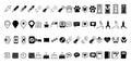 Illustrated set of web icons Royalty Free Stock Photo
