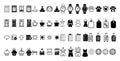 Illustrated set of web icons Royalty Free Stock Photo