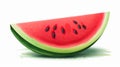 illustrated slice of watermelon