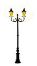 Illustrated streetlamp Royalty Free Stock Photo