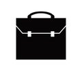 Illustrated workbag icon Royalty Free Stock Photo