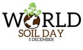 Illustrati vector poster commemorating world soil day