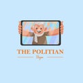 The Politian vector mascot logo Royalty Free Stock Photo