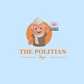 The Politian vector mascot logo Royalty Free Stock Photo