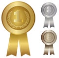 Illustration of 1st; 2nd; 3rd award Royalty Free Stock Photo