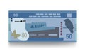 Sri Lanka money set bundle banknotes. Money bag 50 Rs.