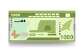 Sri Lanka money set bundle banknotes. Money bag 1000 Rs.