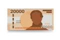 Chile money set bundle banknotes. Paper money 20000 CLP. Royalty Free Stock Photo