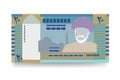 Oman money set bundle banknotes. Royalty Free Stock Photo