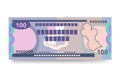 Guyanese money set bundle banknotes.