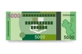 Guyanese money set bundle banknotes.