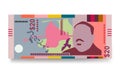 The Bahamas money set bundle banknotes.