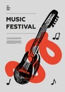 Charango, folk. Music festival poster.