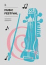 Sarangi, folk Music festival poster.