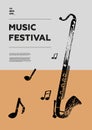 Bass clarinet Music festival poster.